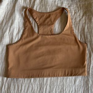Girlfriend Collective Tan Paloma Sports Bra